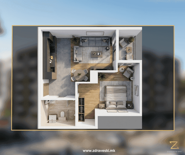 Се продава нов стан во изградба 51м2 - slika 2