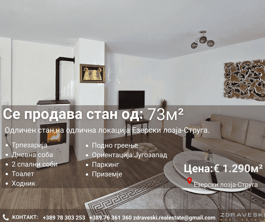 Се продава целосно реновиран стан на приземје - 1