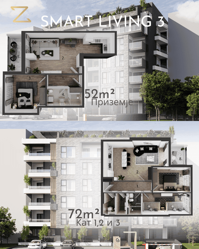 Станови во изградба Smart Living 3 - slika 2