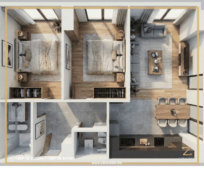 Се продава нов стан во изградба 71м2 - slika 2